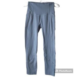 LuluLemon Women's Leggings Gray Pockets Size 4